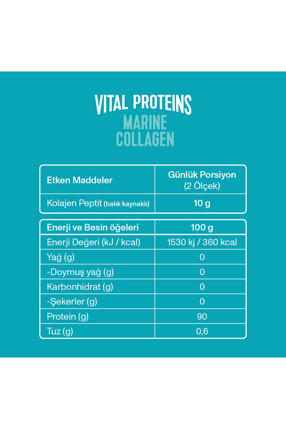 Vital Proteins مارين كولاجين سمك بودرة عبوة مزدوجة 221 جرام