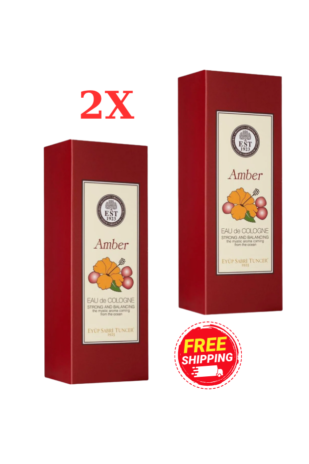 Eyup Sabri Tuncer Amber Eau de Cologne 2-Pack | كولونيا عنبر أيوب صبري تونجر عبوتين