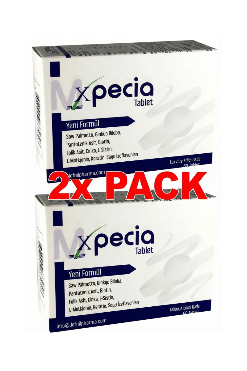 Xpecia Hair Loss & Multivitamin Tablets (2 Pack Offer) - حبوب اكسبيشيا لعلاج تساقط الشعر (عبوتان)
