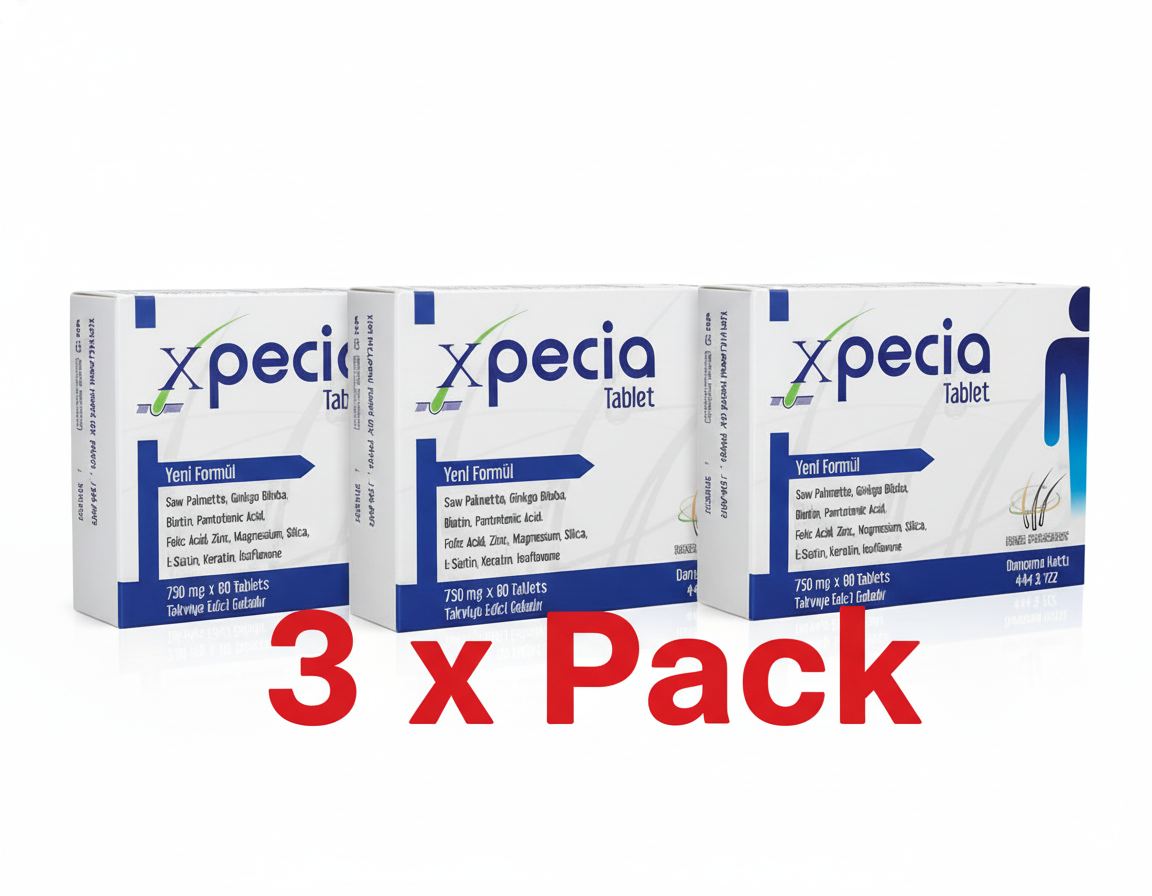 Xpecia Hair Loss & Multivitamin Tablets (3 Pack Offer) - حبوب اكسبيشيا لعلاج تساقط الشعر