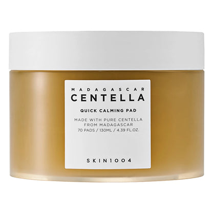 Skin1004 Madagascar Centella تونر بادز مهدئة ومرطبة - توحيد لون البشرة (70 قطعة)