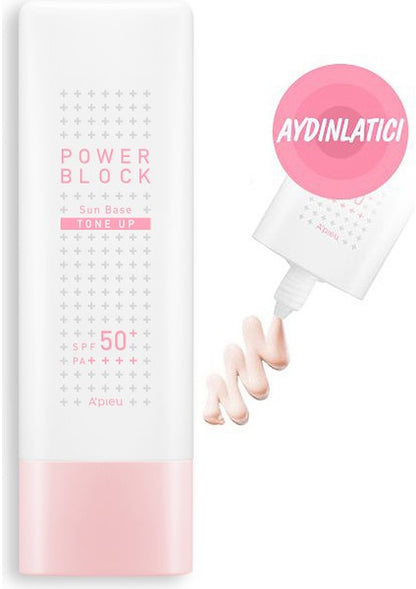 ميشا أ بيو باور بلوك تون أب الوردي: واقي شمس مفتّح SPF50+ PA++++ 50 مل