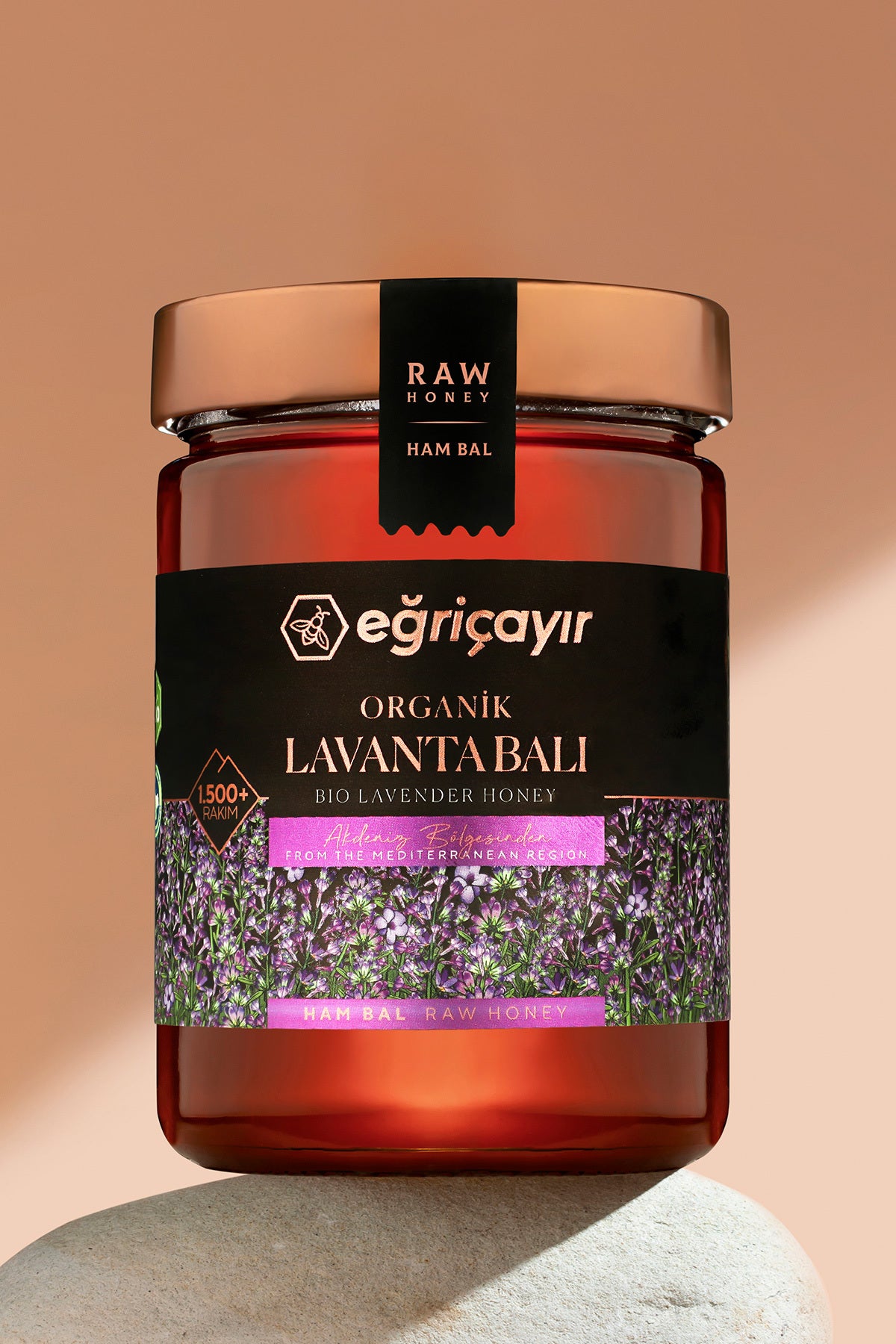Eğriçayır عسل اللافندر العضوي الفاخر بوزن 850 جم