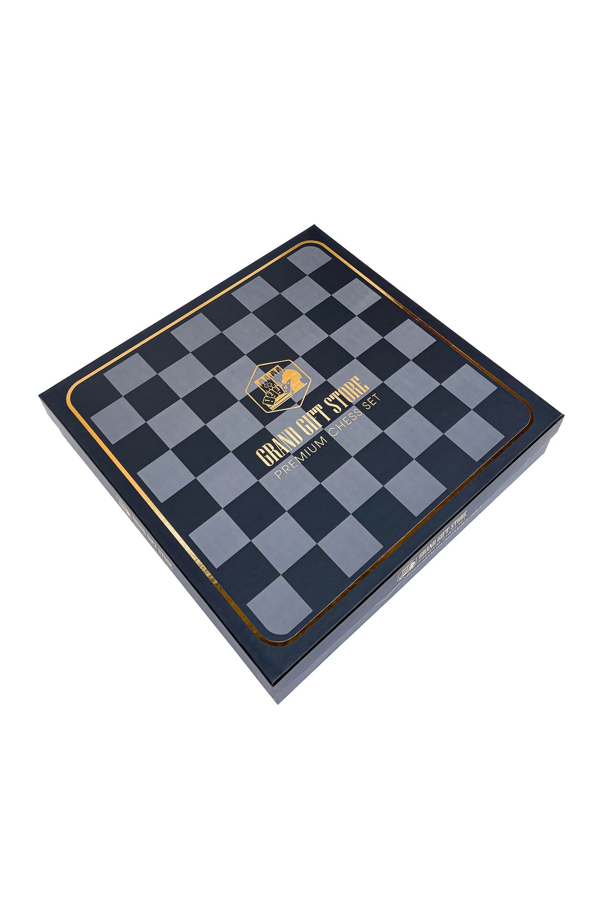 GGS GrandGiftStore مجموعة شطرنج عثمانية، رقعة يدوية الصنع وقطع معدنية