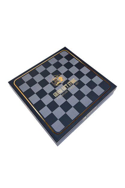 GGS GrandGiftStore مجموعة شطرنج عثمانية، رقعة يدوية الصنع وقطع معدنية