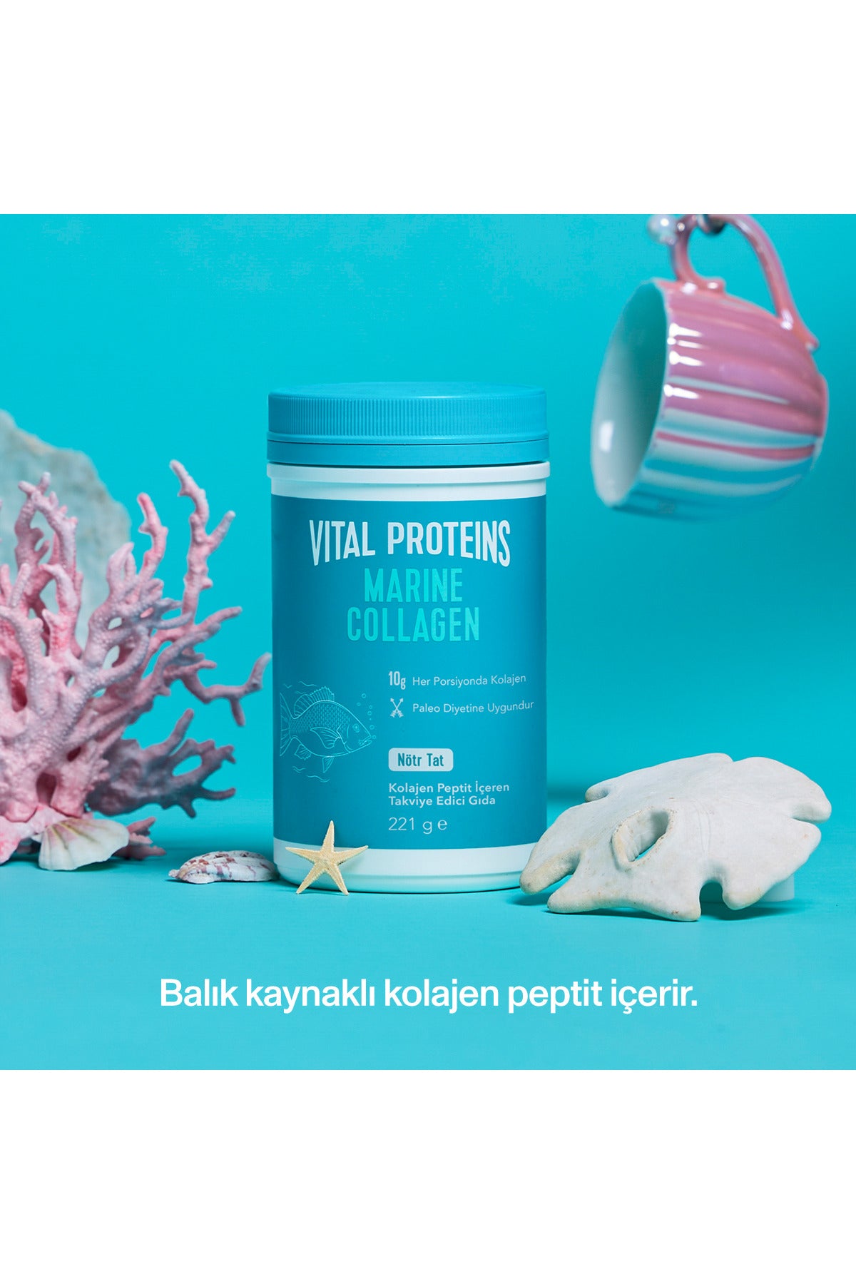 Vital Proteins مارين كولاجين سمك بودرة عبوة مزدوجة 221 جرام
