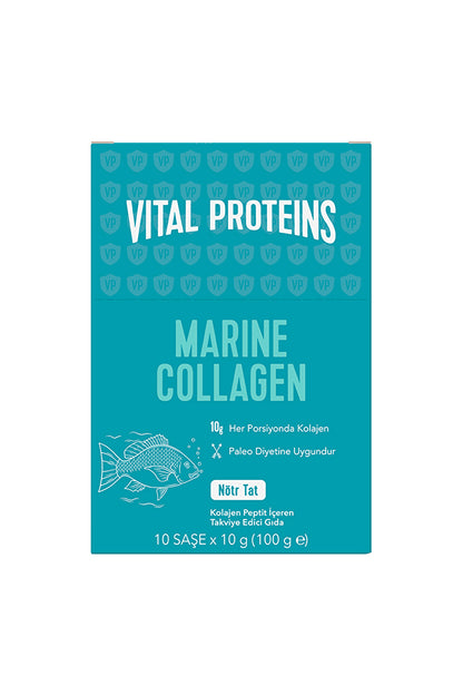 Vital Proteins Marine Collagen مكمل كولاجين، 10 أكياس × 10 جم، بدون نكهة