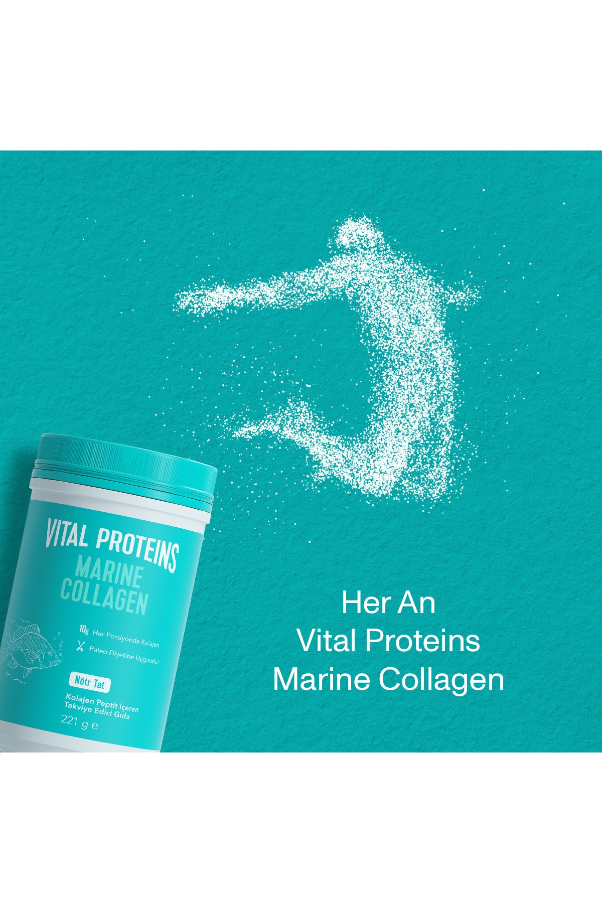 Vital Proteins مارين كولاجين سمك بودرة عبوة مزدوجة 221 جرام