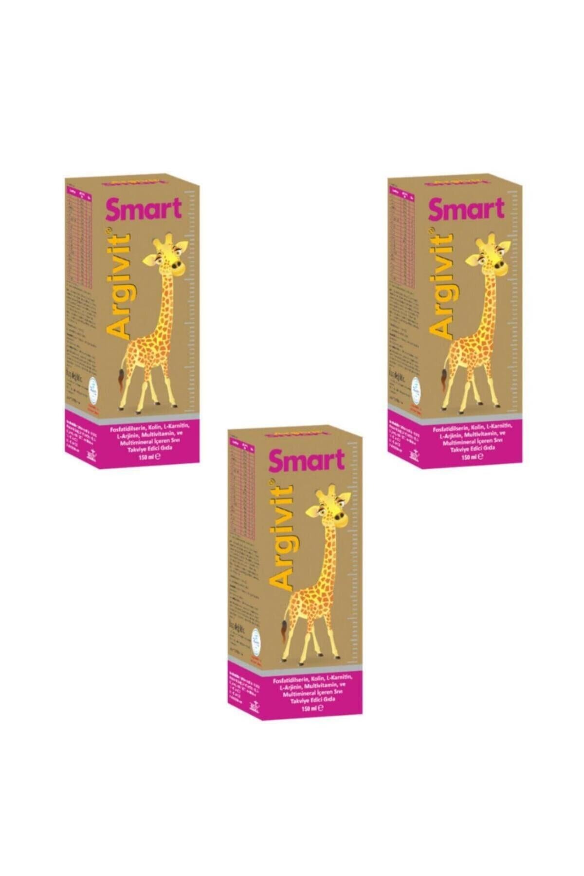 Argivit Smart شراب فيتامينات 150 مل، عبوة من 3