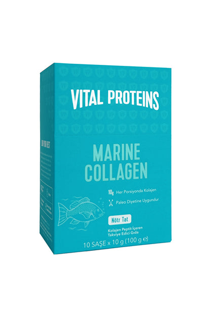 Vital Proteins Marine Collagen مكمل كولاجين، 10 أكياس × 10 جم، بدون نكهة