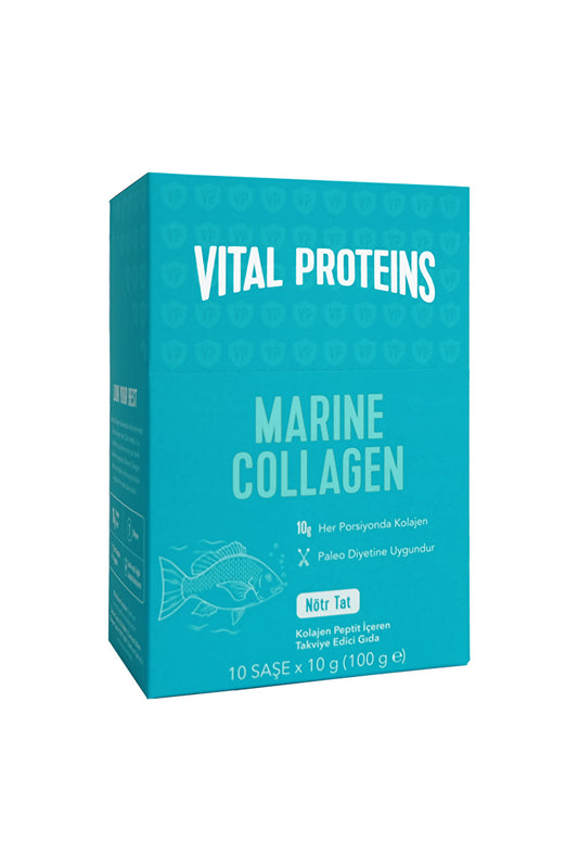 Vital Proteins Marine Collagen مكمل كولاجين، 10 أكياس × 10 جم، بدون نكهة