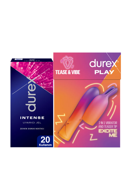 هزاز ديوركس 2 في 1 قابل للشحن ورأس تحفيز مع جل إنتنس 10 مل