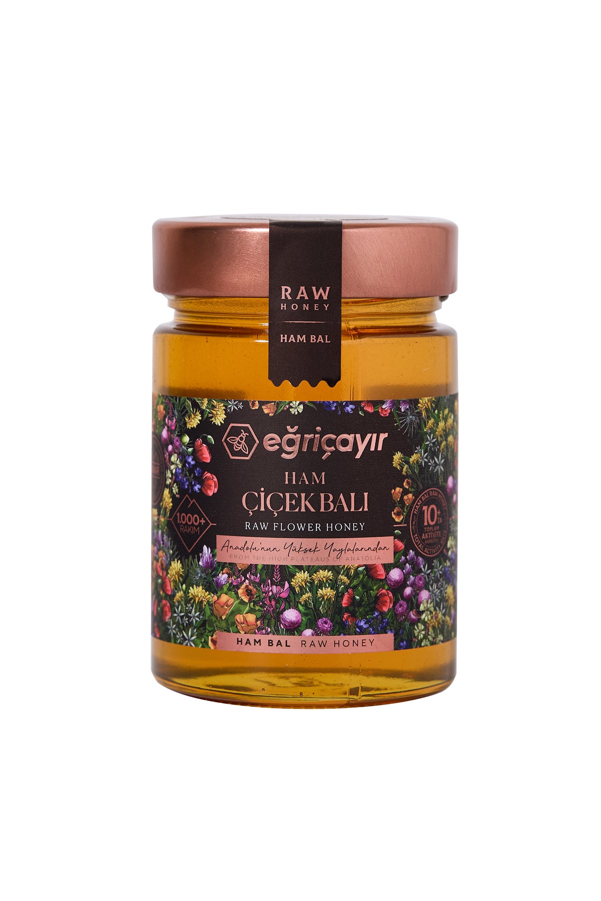 Eğriçayır عسل الزهور الخام الطبيعي 450 جم