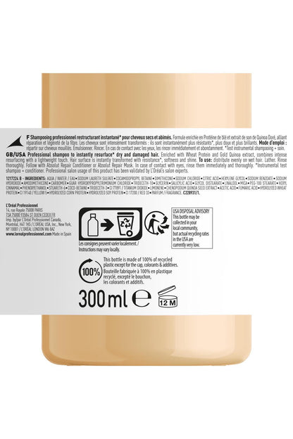 L'Oréal Professionnel Serie Expert Absolut Repair شامبو لإصلاح الشعر التالف 300 مل