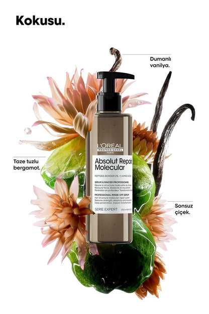 L'oreal Professionnel Absolut Repair Molecular سيروم يُشطف للشعر التالف 250 مل