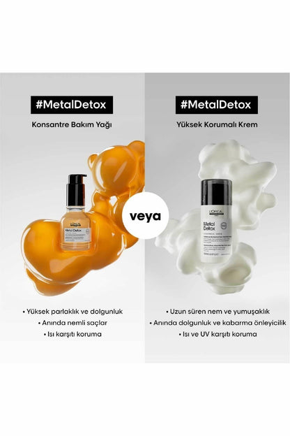 L'oreal Professionnel Serie Expert Metal Detox كريم حماية الشعر 100 مل مضاد للحرارة