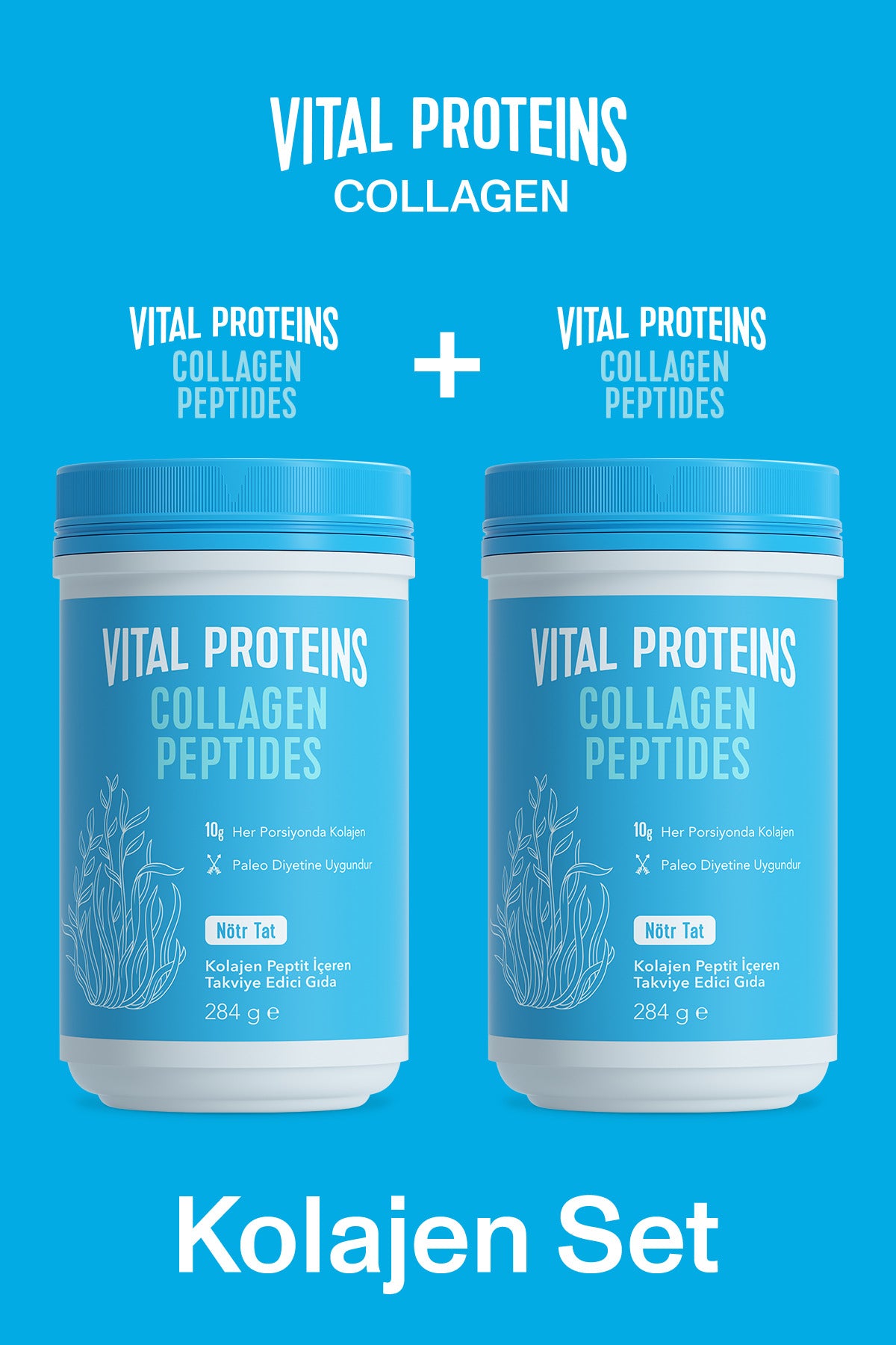 Vital Proteins كولاجين بقري متحلل 100% 284 جم عبوة 2