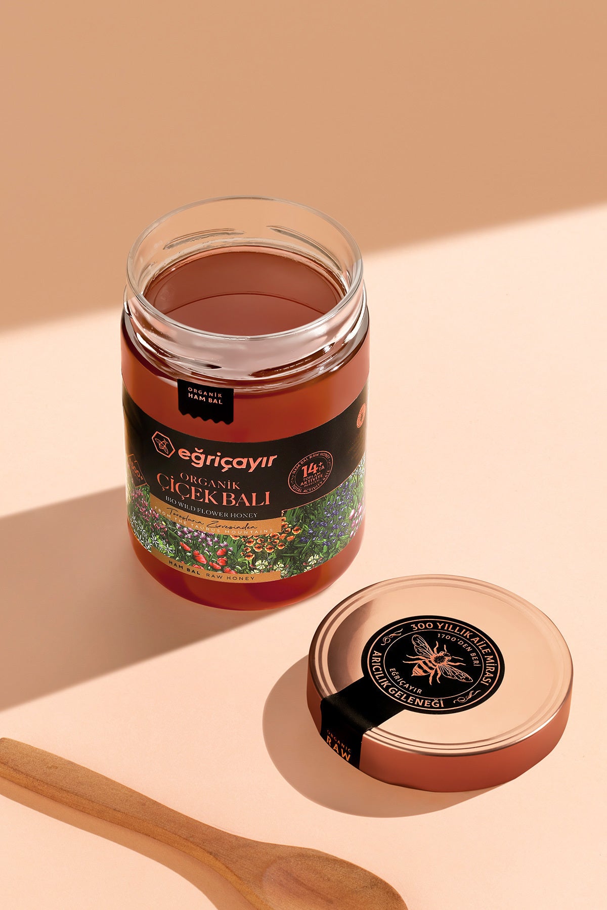 Eğriçayır عسل الزهور العضوي TA14 450g