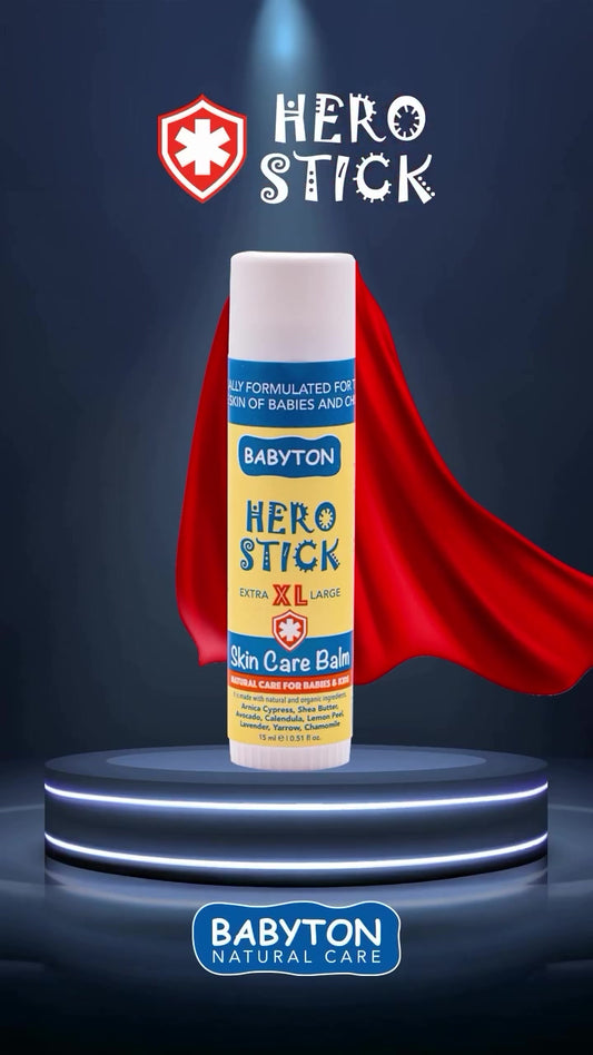 بيبيتون هيرو ستيك إكس إل 15 مل: مهدئ فوري طبيعي لحماية وعناية ببشرة الأطفال الحساسة