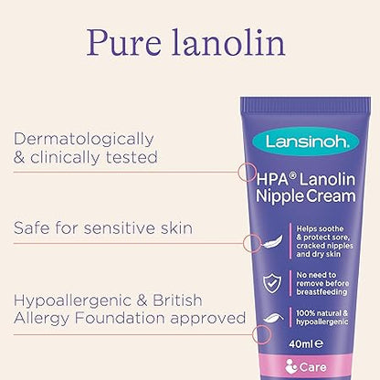 Lansinoh HPA Lanolin Nipple Cream 40ml - كريم لانسينو لانولين للحلمات