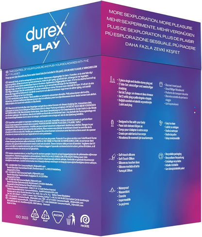 Durex Luxury Wellness Set: Vibrating Silicone Plug & Feel Lubricant Gel 50ml - مجموعة ديوركس الفاخرة: سدادة اهتزازية سيليكون وجل مزلق فيل 50 مل