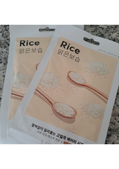 MISSHA مجموعة أقنعة الأرز الورقية المرطبة والمشرقة Airy Fit (5 قطع)