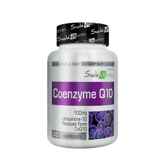 Suda Vitamin كوإنزيم Q10 | دعم صحة القلب والطاقة ومضاد الأكسدة (100 ملغ/30 كبسولة) - صناعة تركية