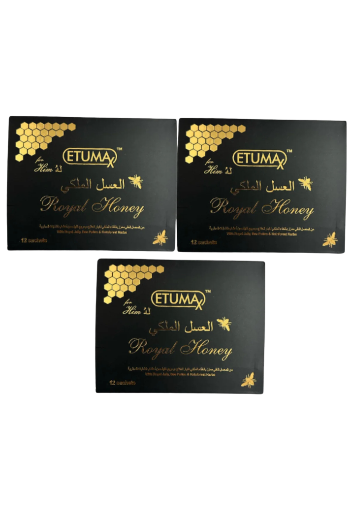 عسل ملكي ماليزي أصلي للطاقة والحيوية - Royal Honey VIP (12 كيس × 15 جرام) 3 عبوات