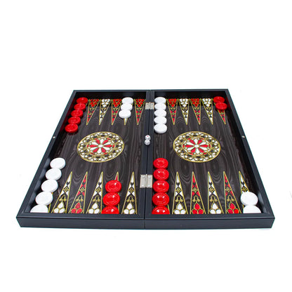 Grand Gift Store TAS25 طقم طاولة زهر خشبي مخصص 25 سم