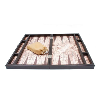 Grand Gift Store TDATLS50 طاولة زهر جلدية بتصميم خريطة العالم