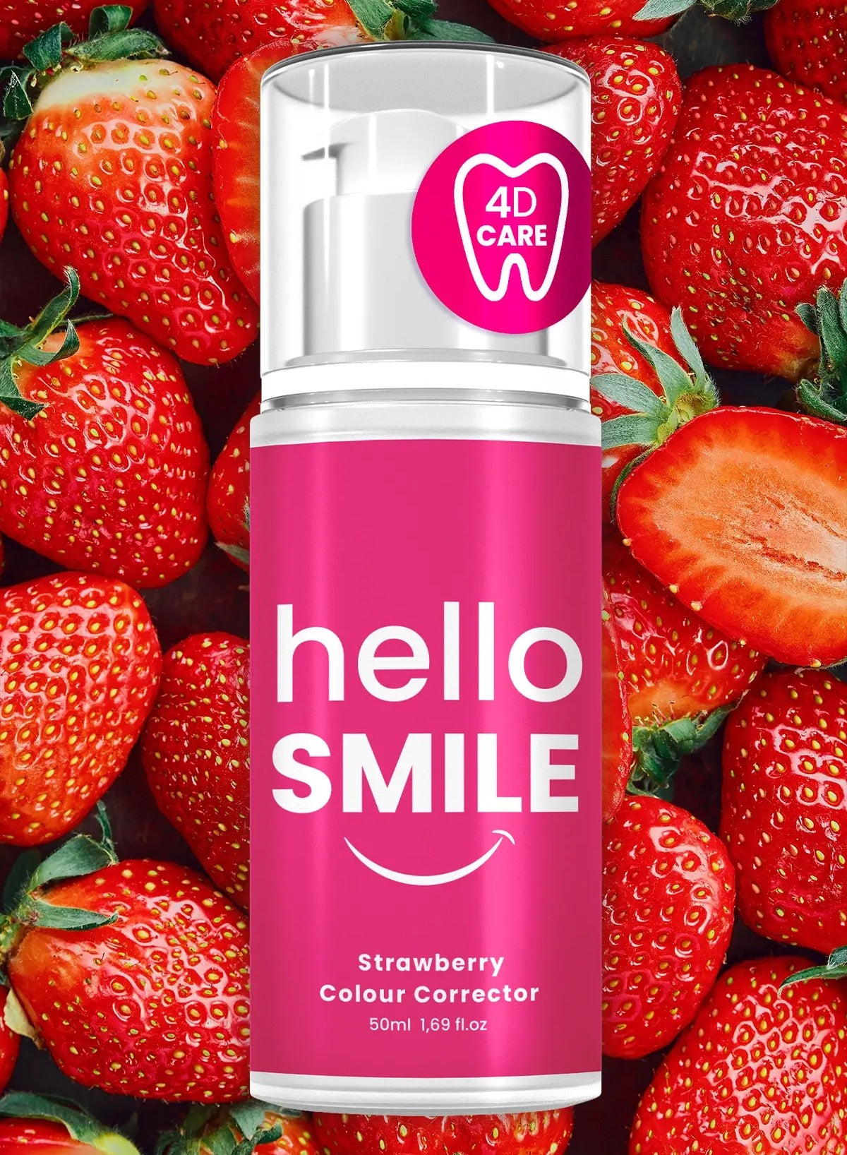 هالو سمايل جل تبييض الأسنان الفوري بنكهة الفراولة