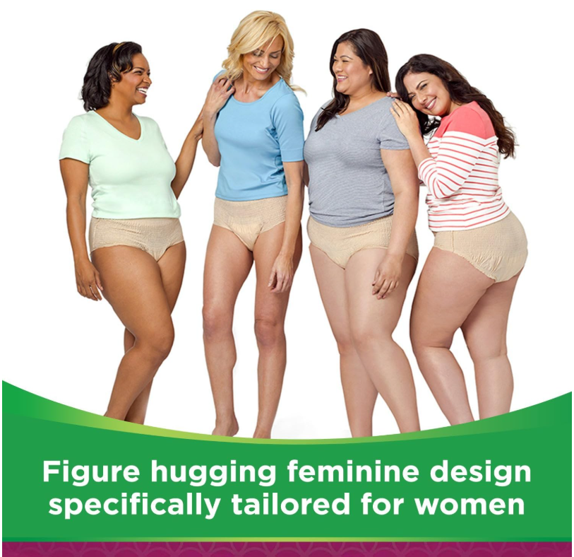 Depend Women Absorbent Underwear XL Extra Large 3 Pack Bundle | كلوت ديبيند نسائي مقاس كبير جداً لامتصاص فائق - عبوة توفيرية