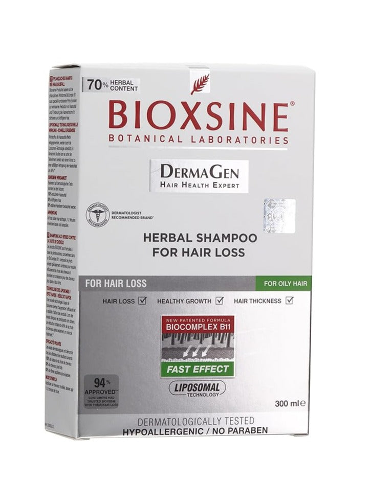 شامبو بيوكسين للشعر الدهني - ضد تساقط الشعر عند الرجال والنساء وتسريع النمو - علاج سريع النمو 300 مل