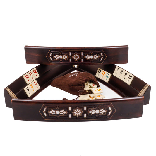 مكعب رومي بيضاوي فاخر من هيلينا وود آرت - صدف ونحاس مطعم