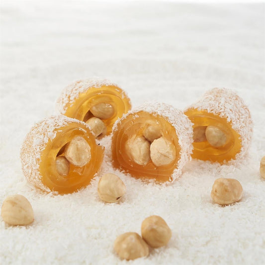 راحة الحلقوم التركية الكلاسيكية بالبندق الفاخر 500 غرام حلوى تقليدية