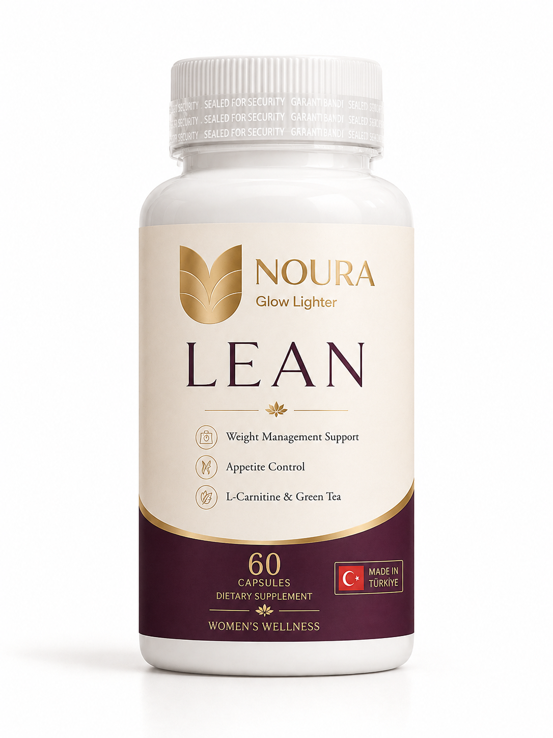 NOURA Lean L-Carnitine Fat Metabolism Support 60 Capsules نورا لين مكمل غذائي لادارة الوزن
