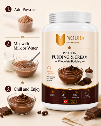 Noura Chocolate Pudding Healthy Snack 1000g - بودينج شوكولاتة وجبة خفيفة صحية نورا