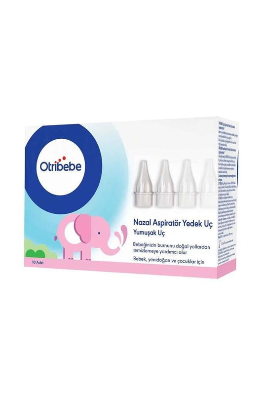 أوتريببه رؤوس شفاط الأنف البديلة للأطفال، 10 قطع، لتنظيف آمن وفعّال