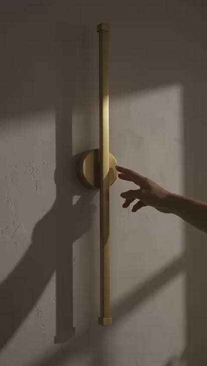 Mizmarco Modern LED Wall Sconce 70cm Set of 2 - مصباح جداري ليد مودرن ذهبي معتق قطعتين