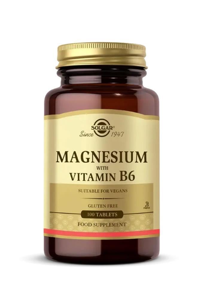 سولجار مغنيسيوم مع فيتامين B6 100 قرص: دعم متفوق للعضلات والطاقة