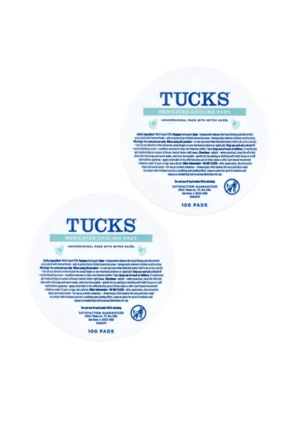 TUCKS Medicated Cooling Pads 100 Count (2 Pack) - وسادات تبريد طبية تاكس 100 وسادة عبوتين