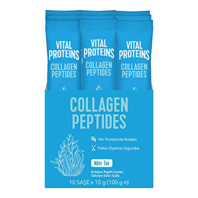 Vital Proteins Collagen Peptides كولاجين 10 أكياس 10 غرام نكهة محايدة
