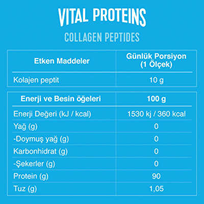Vital Proteins Collagen Peptides كولاجين 10 أكياس 10 غرام نكهة محايدة