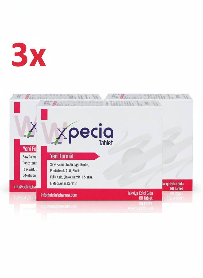 3x Xpecia Women Hair Multivitamin (Iron + Biotin) - حبوب اكسبيشيا للنساء (3 Months Supply)